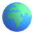 Earth globe europe africa