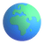 Earth globe Europe Africa