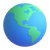 Earth globe americas