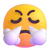 Face with steam from nose
