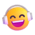 Listening to headphones