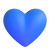 Blaues Herz
