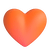 Cœur orange