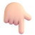 Dedo índice hacia abajo