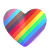 Rainbow heart